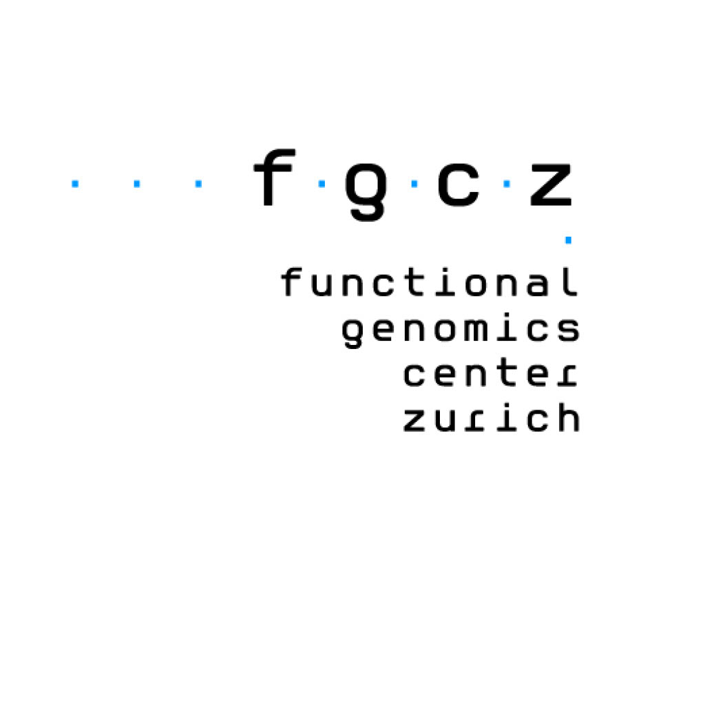 Logo of the Functional Genomics Center Zurich, featuring the acronym "fgcz" with blue dots separating the letters.