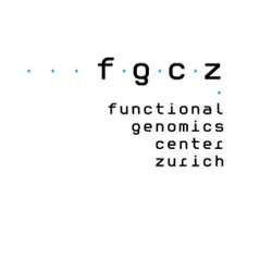 Logo of the Functional Genomics Center Zurich, featuring the acronym "fgcz" with blue dots separating the letters.