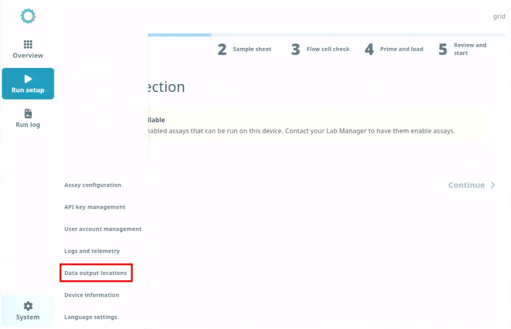 System-user acct management sidebar-data output locations