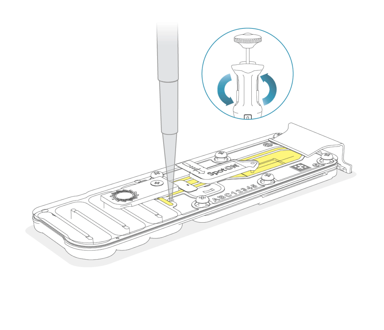 Flow cell loading diagram step 3