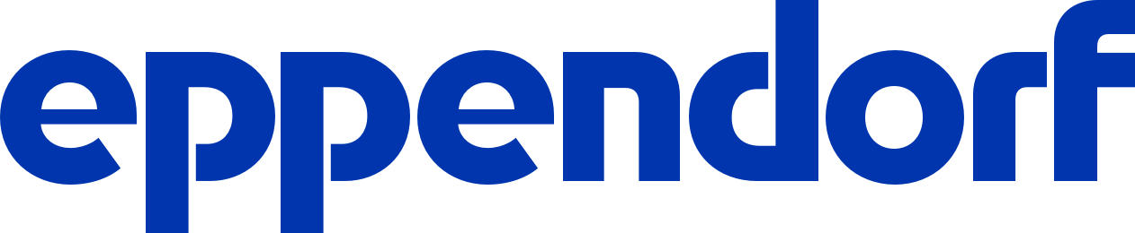 Blue "Eppendorf" logo on a transparent background.