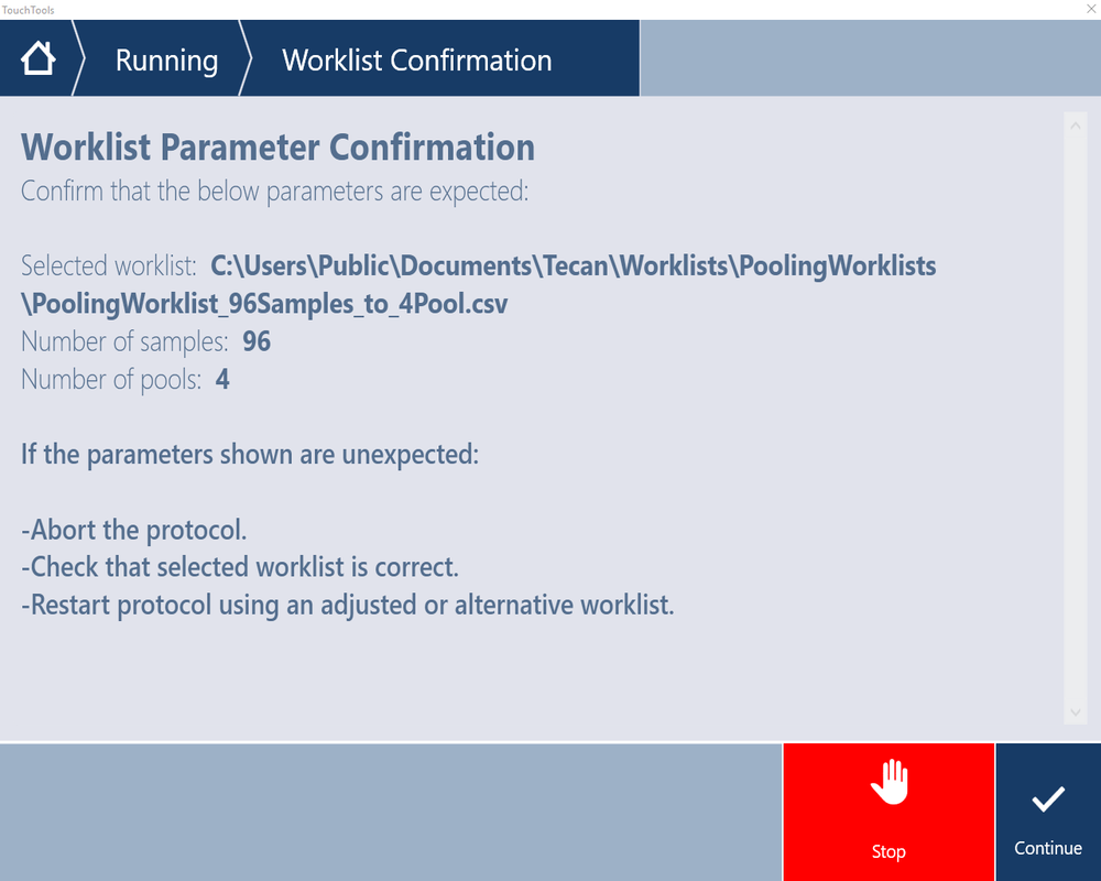 11 Tecan NBD114 worklist confirmation