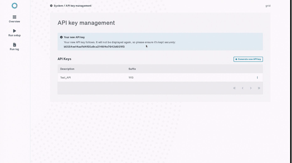 API key management3