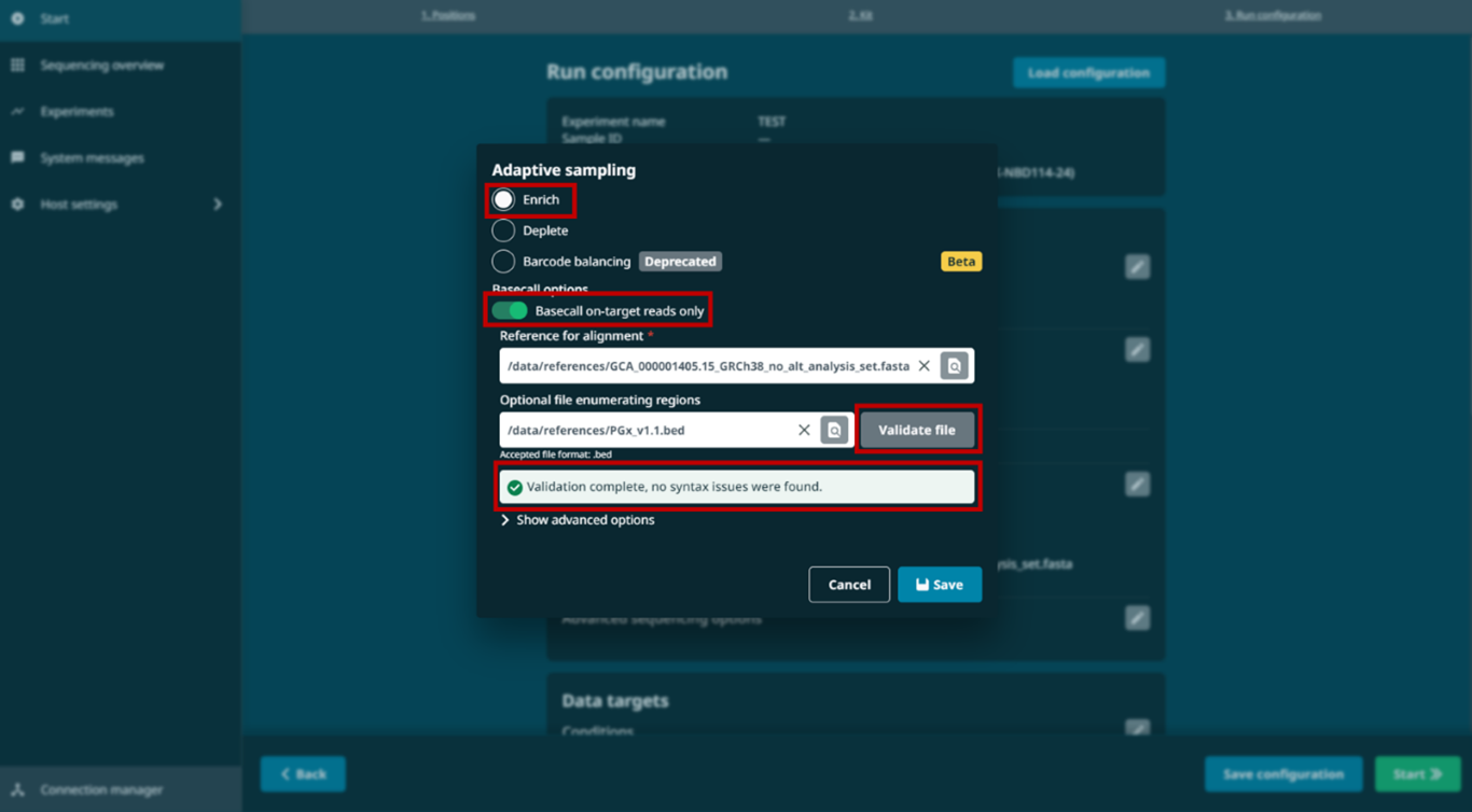 Select Enrich mode Select Enrich mode