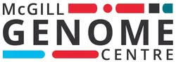 Logo of McGill Genome Centre with bold text and colorful geometric shapes in red, blue, and gray.