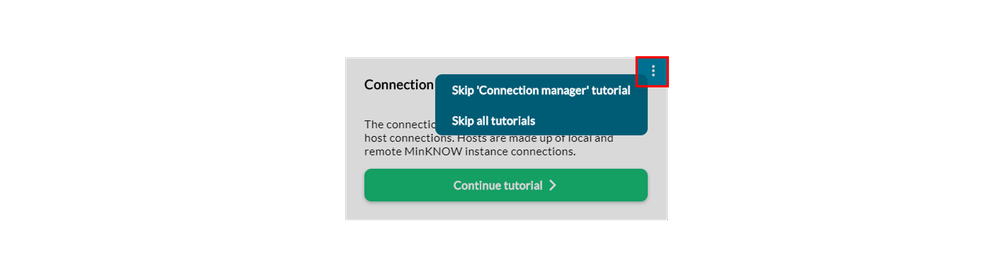 Skip tutorials Skip tutorials