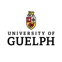 University of Guelph logo featuring a shield with a gryphon, book, and cogwheel, above the text "University of Guelph" in bold letters.