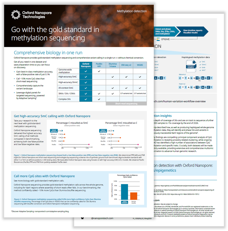 Preview of the methylation flyer