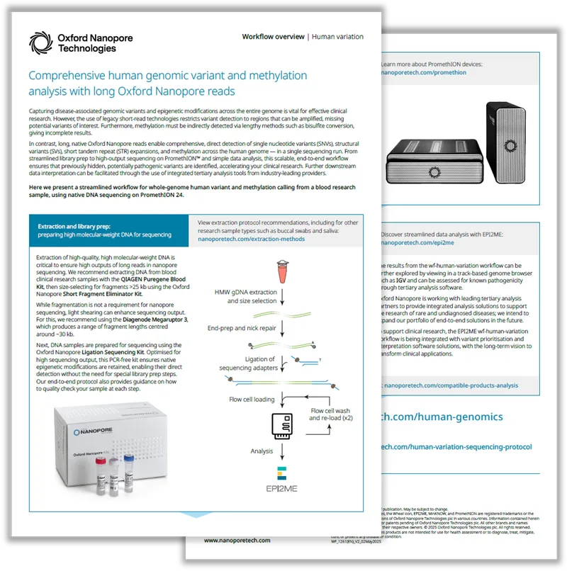 Workflow: human variant calling — 2 pages