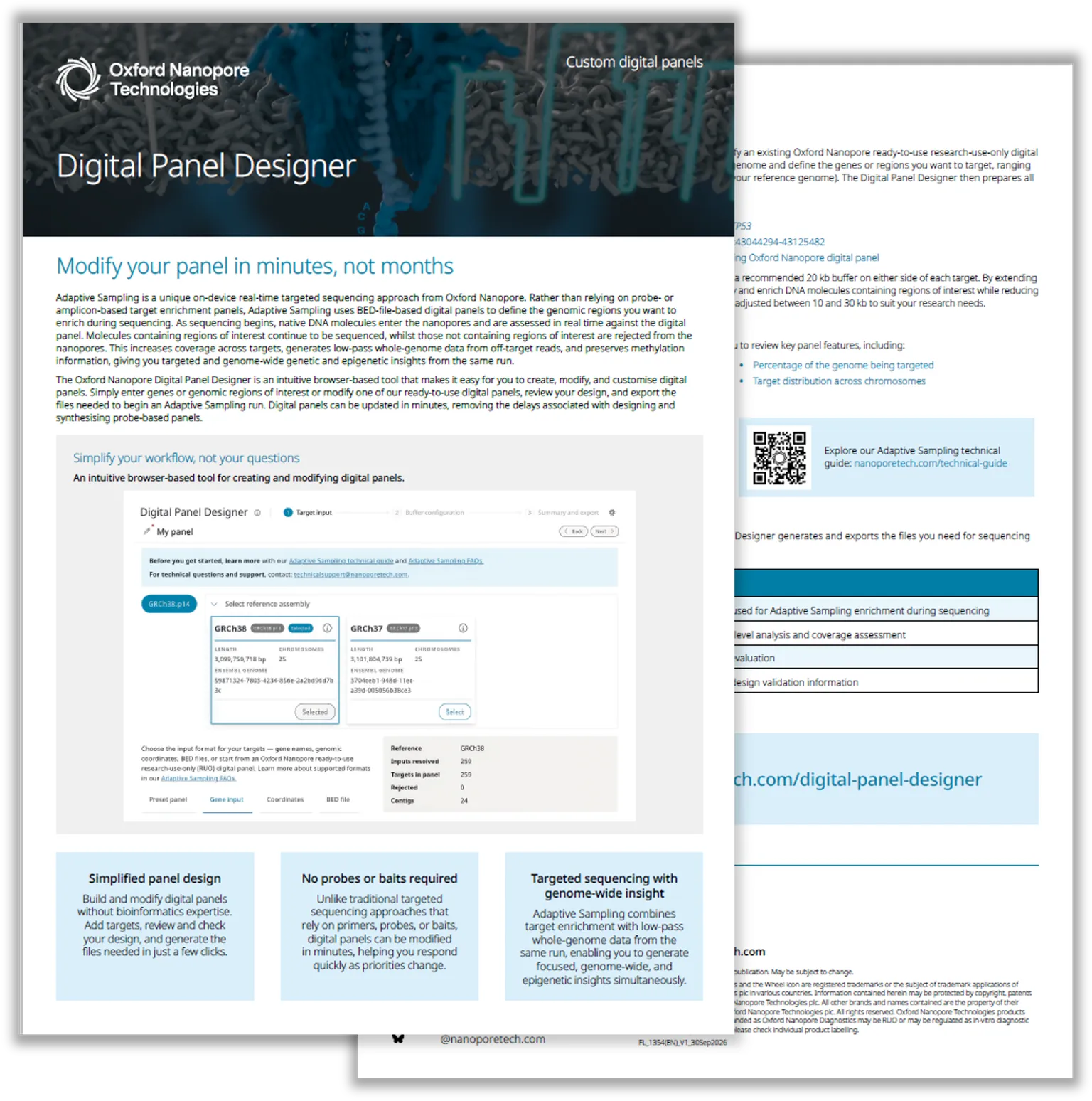 Flyer: Digital Panel Designer — 2 pages