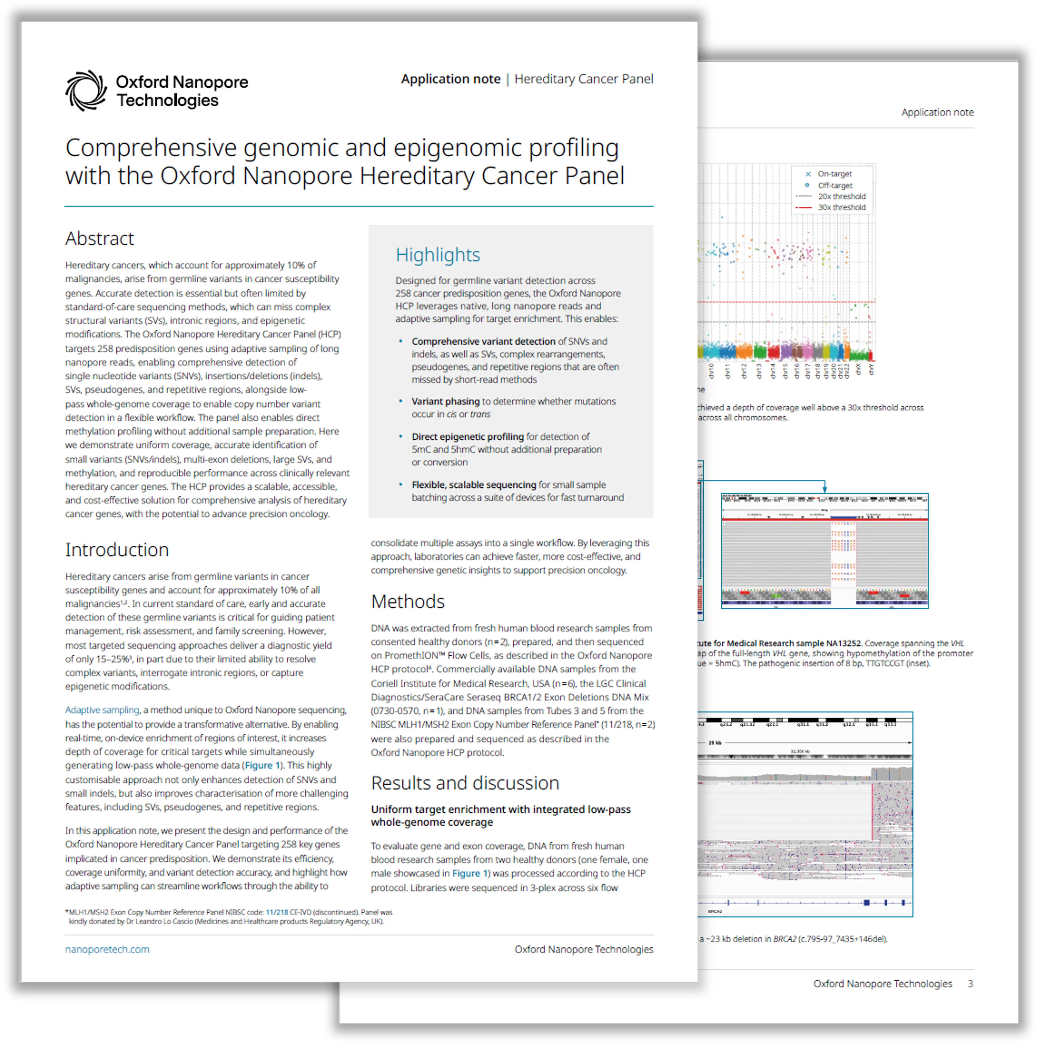 Application note: Hereditary Cancer Panel — 2 pages