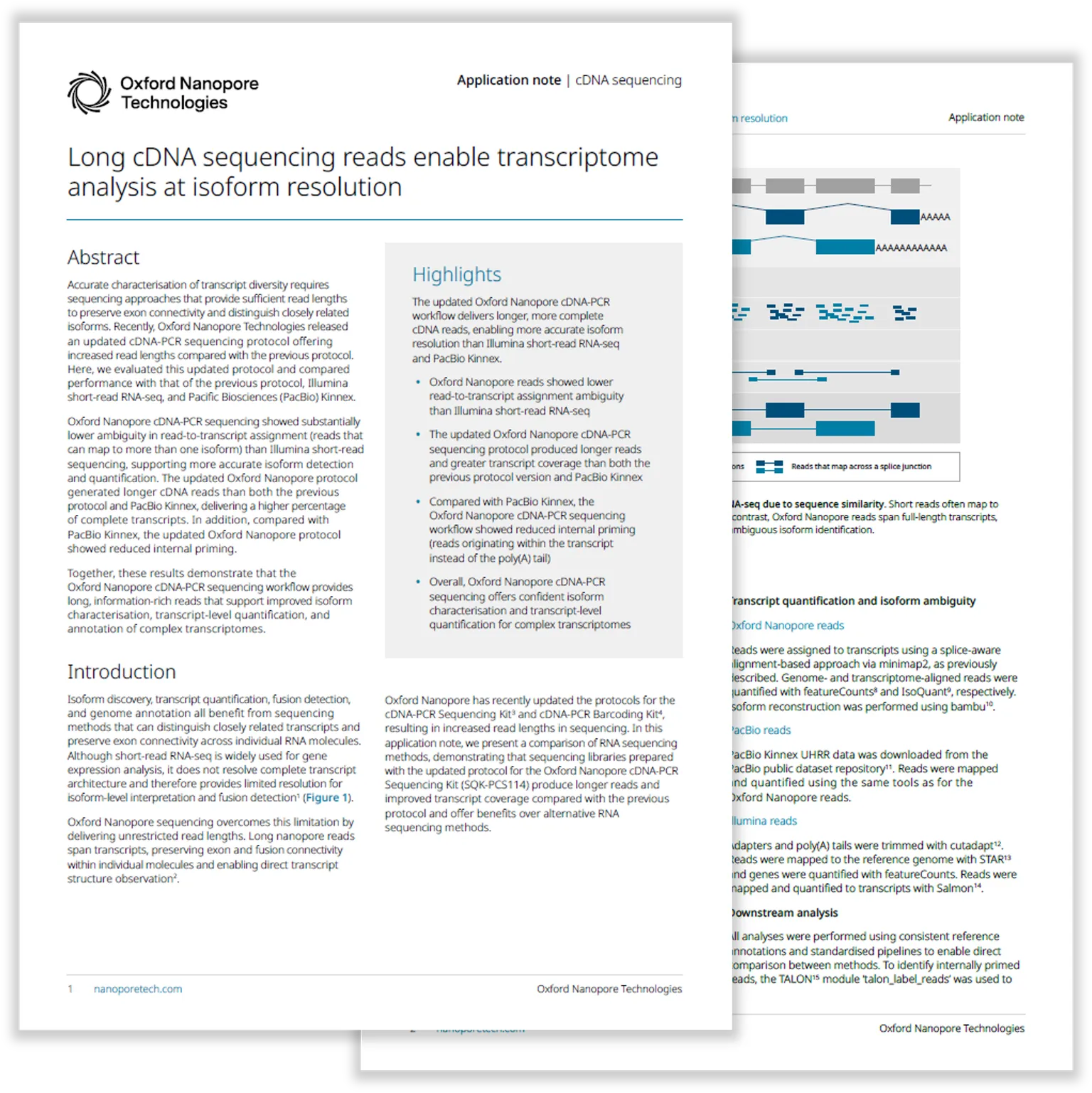 Preview of the cDNA sequencing application note