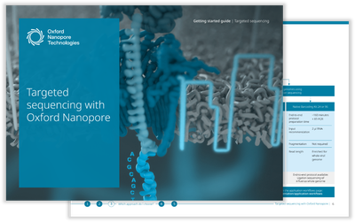 Two-page image of the targeted sequencing getting started guide