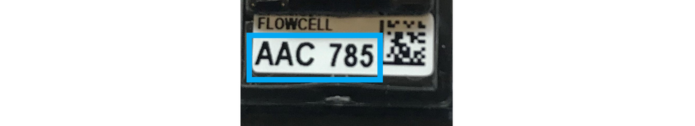 Flongle flow cell ID Flongle flow cell ID