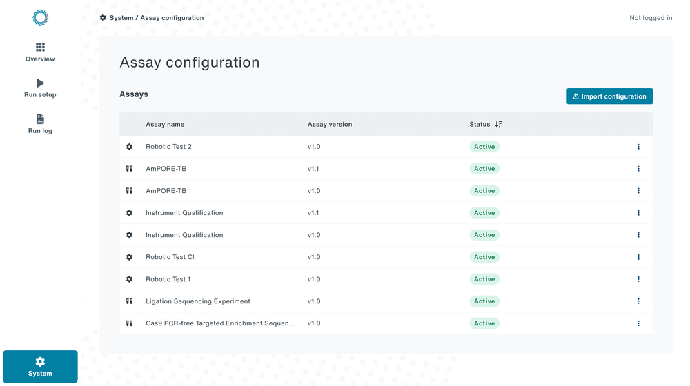 Assay configuration2