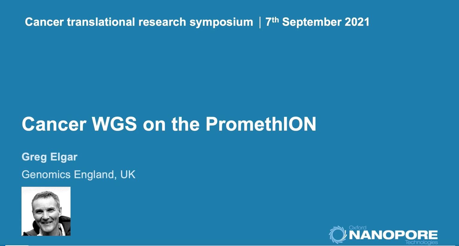 Cancer WGS on the PromethION