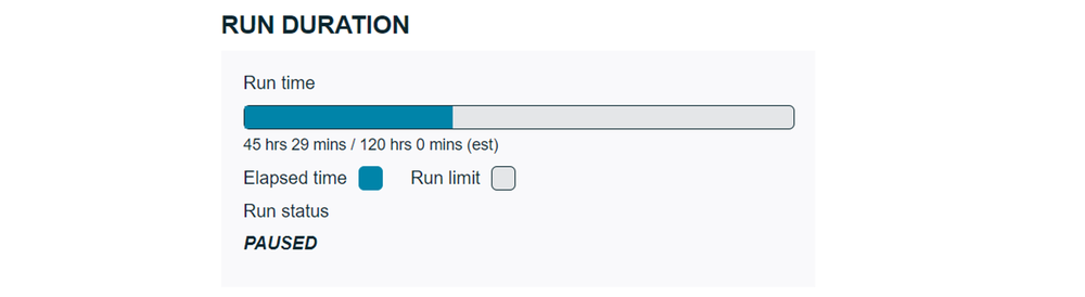 Run report paused Run report paused