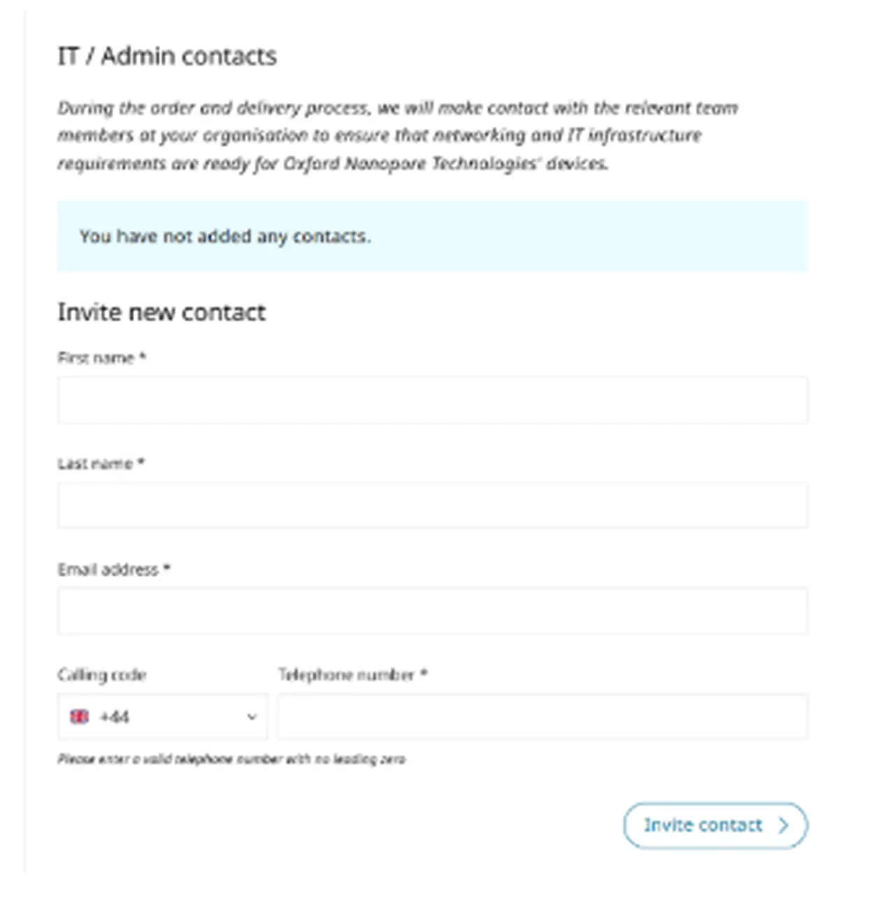 Add contact