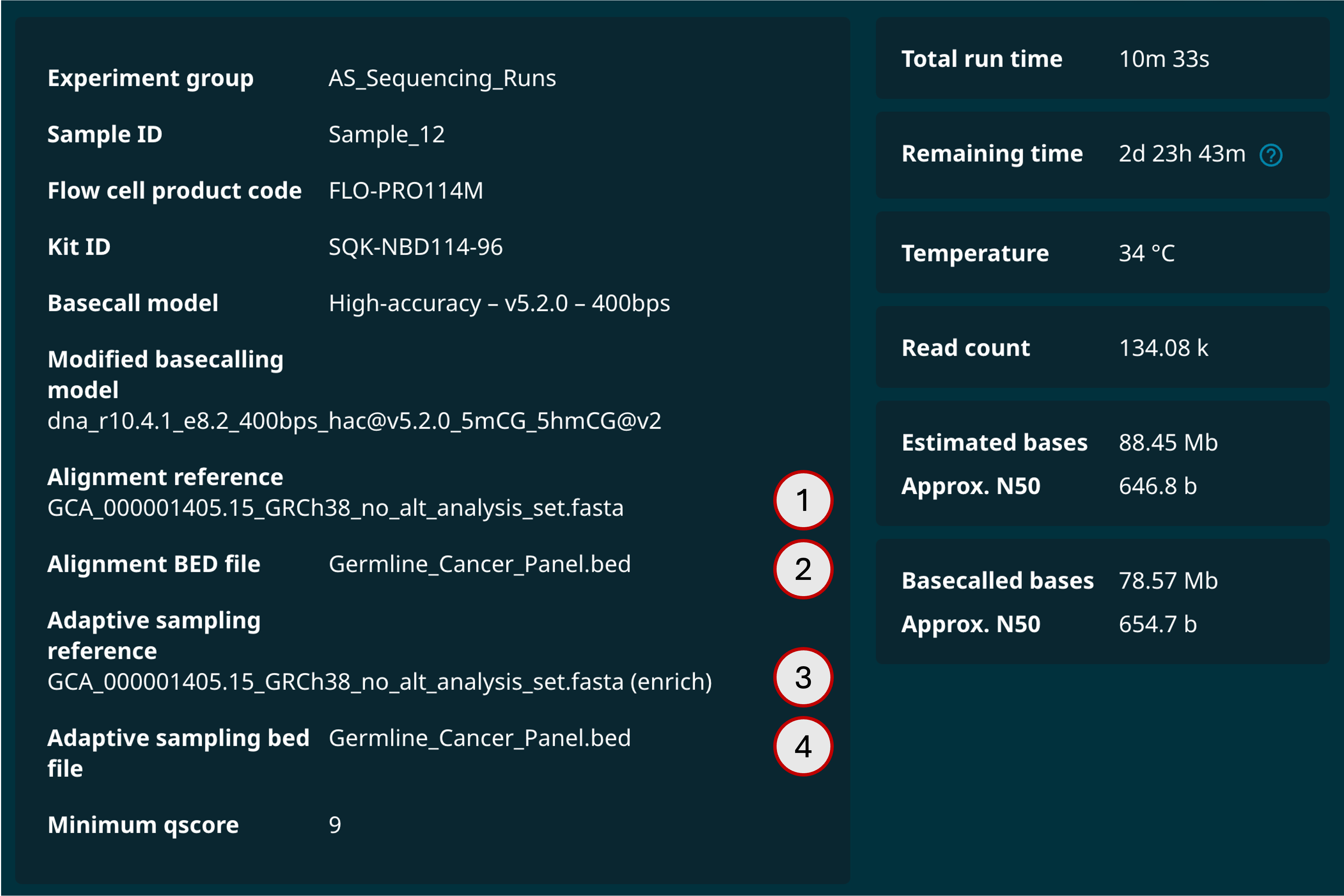 Figure 6 - Run summary Figure 6 - Run summary
