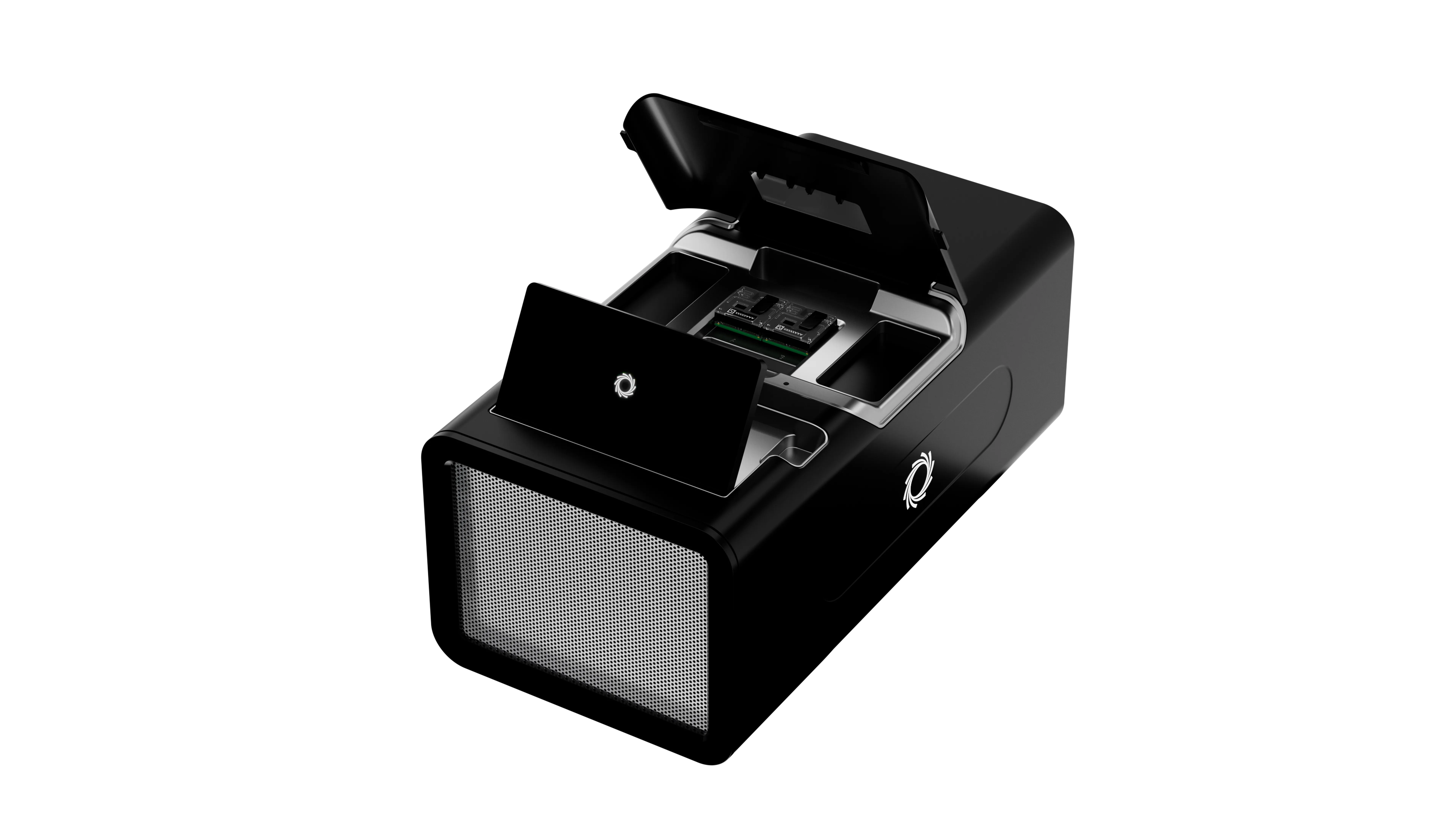 PromethION 2 Integrated_left 45_elevated_open_screen up