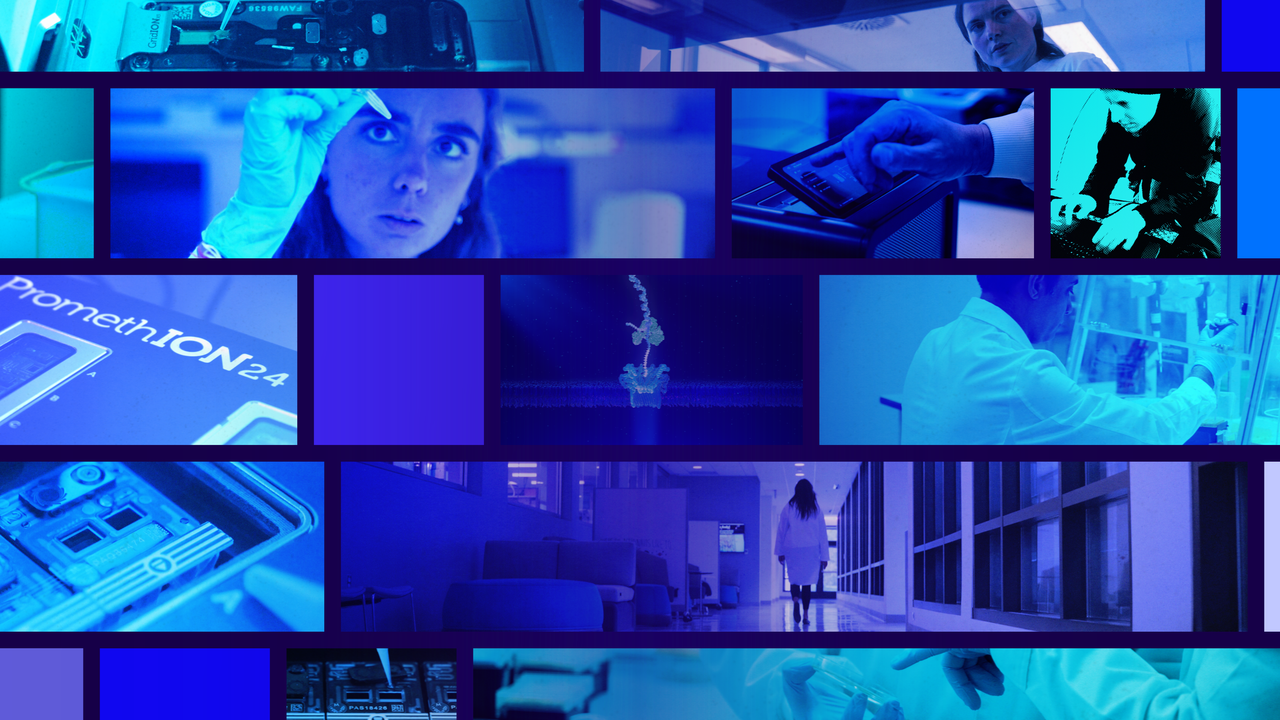 Indigo collage