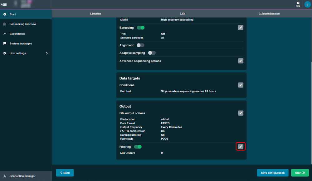 Flongle setup 12 Filtering Flongle setup 12 Filtering