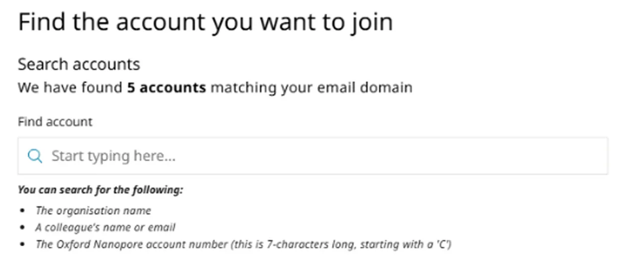 Find account