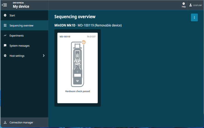 Hardware check passed for Flongle