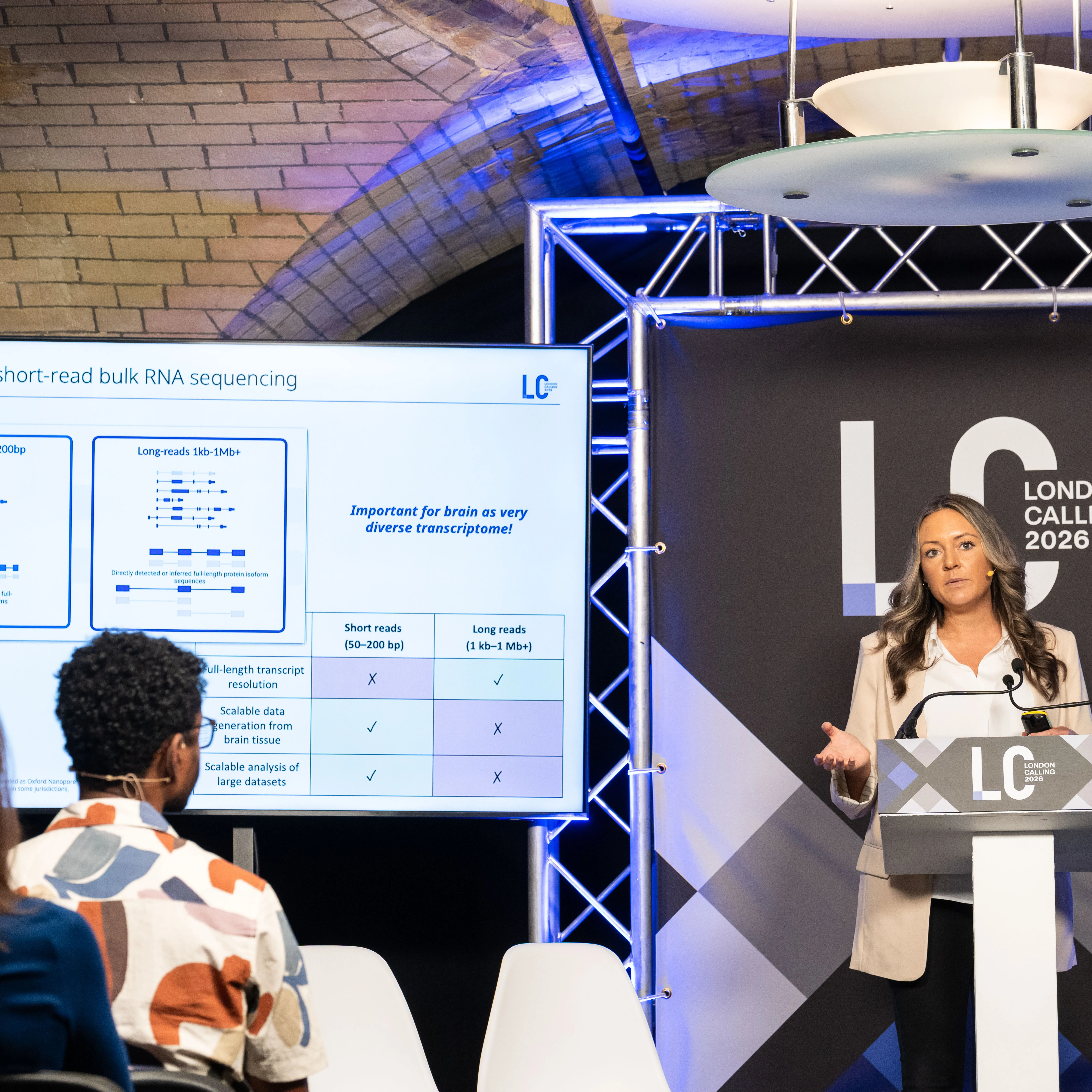 Kimberley Billingsley presents a talk at the London Calling 2026 conference