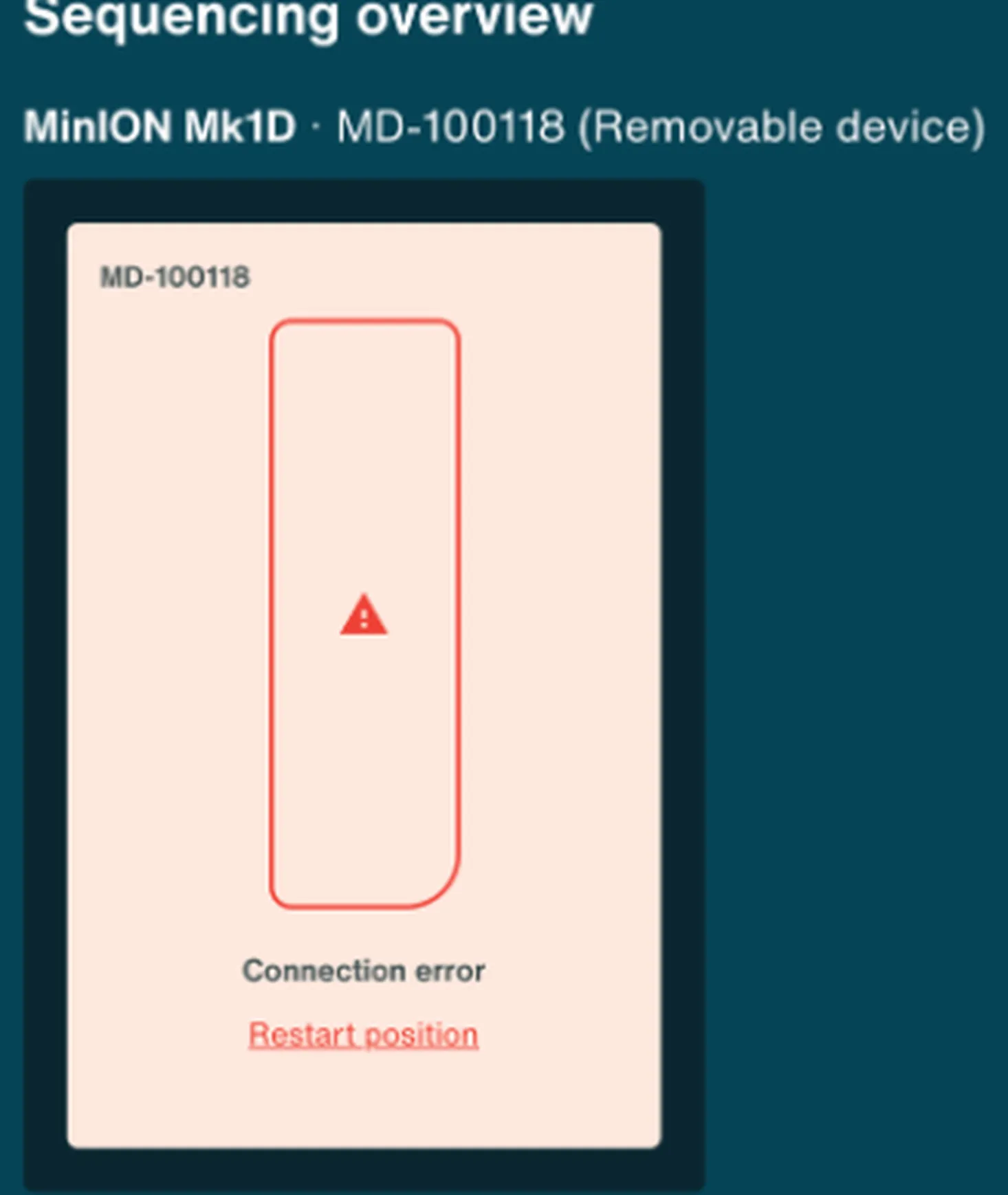 mk1d connections error