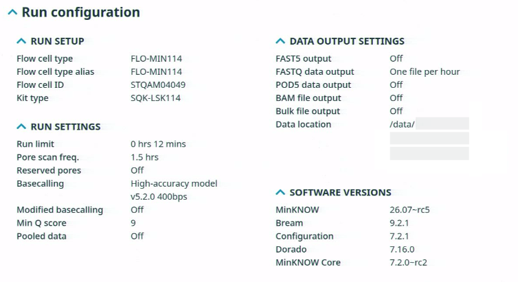 Run report- Run config panel 26.07 Run report- Run config panel 26.07