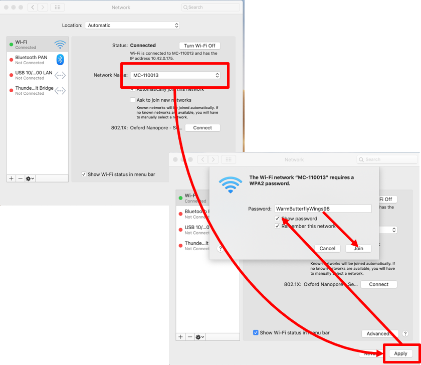 wifi log in for macOS wifi log in for macOS