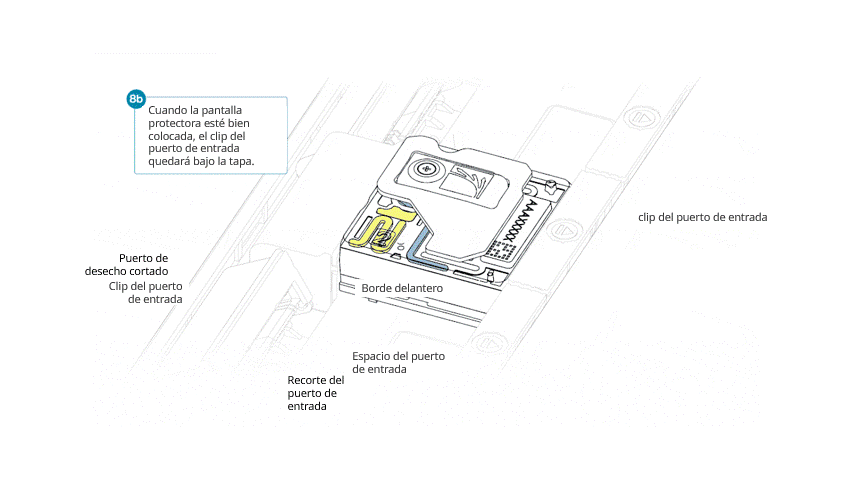 ES-J2264 - Animación pantalla protectora celda de flujo PromethION 8b FAW