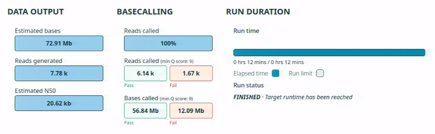 Run report- run summary panel 26.07 Run report- run summary panel 26.07