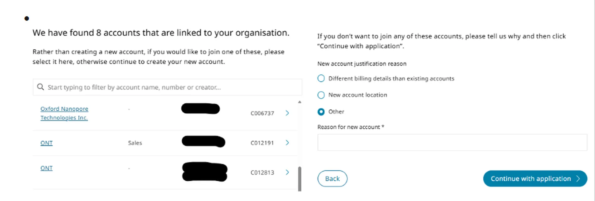 Accounts found