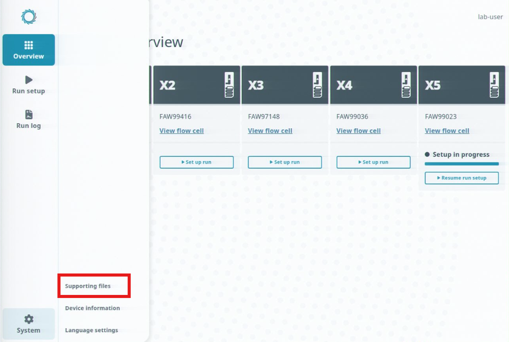 Supporting-files-System menu_lab-user_Supporting-files