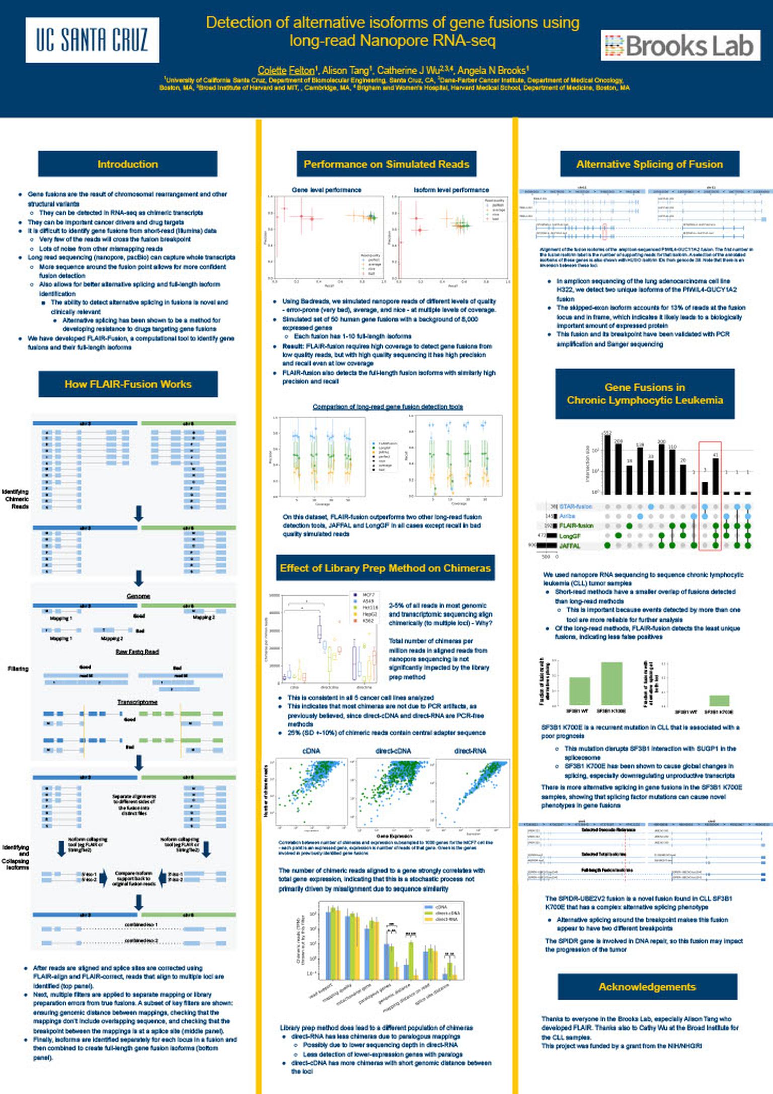 Detection of alternative isoforms of gene fusions using long-read Nanopore RNA-seq